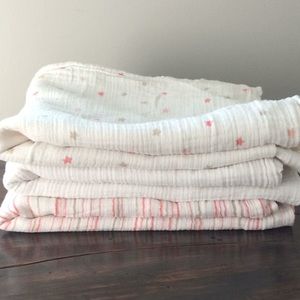 Aden + Anais cotton muslin swaddle blankets 3 pk